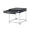 Caspian High Gloss Acrylic Leg Metal Base Side/Accent Table Nightstand